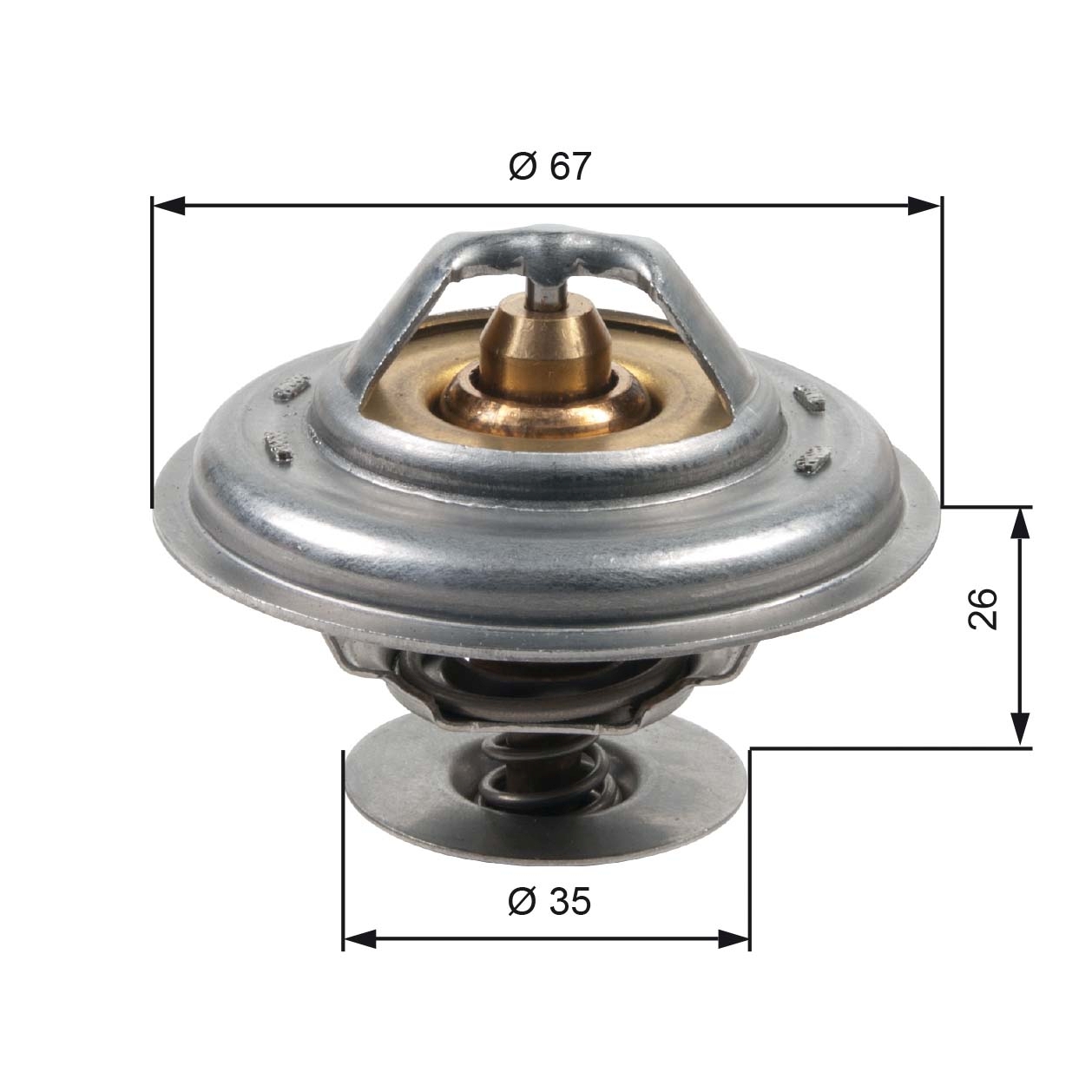 Thermostat, coolant - TH13287G1 GATES