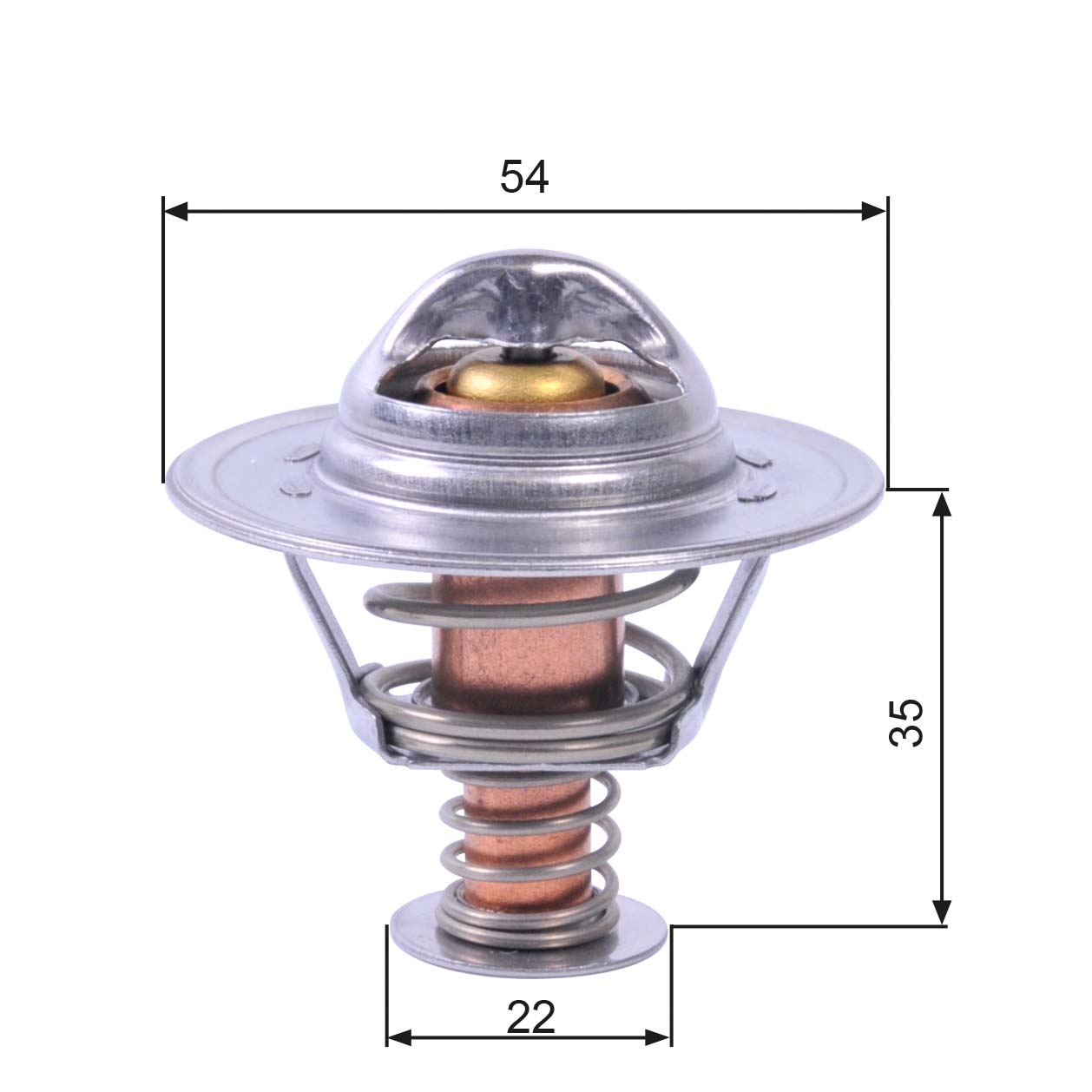 Thermostat, Kühlmittel - TH22689G1 GATES