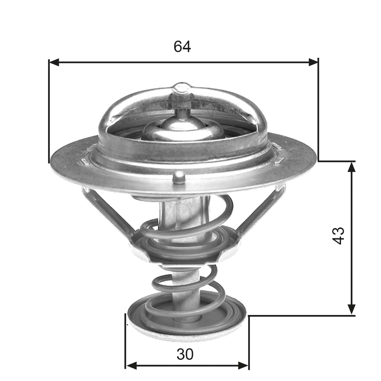 Thermostat, coolant - TH27078G1 GATES