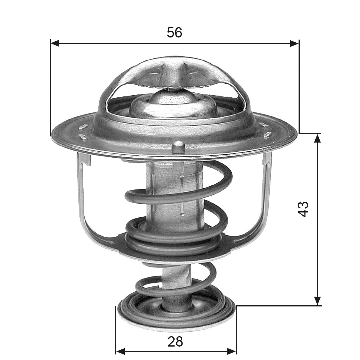 Thermostat, coolant - TH31271G1 GATES