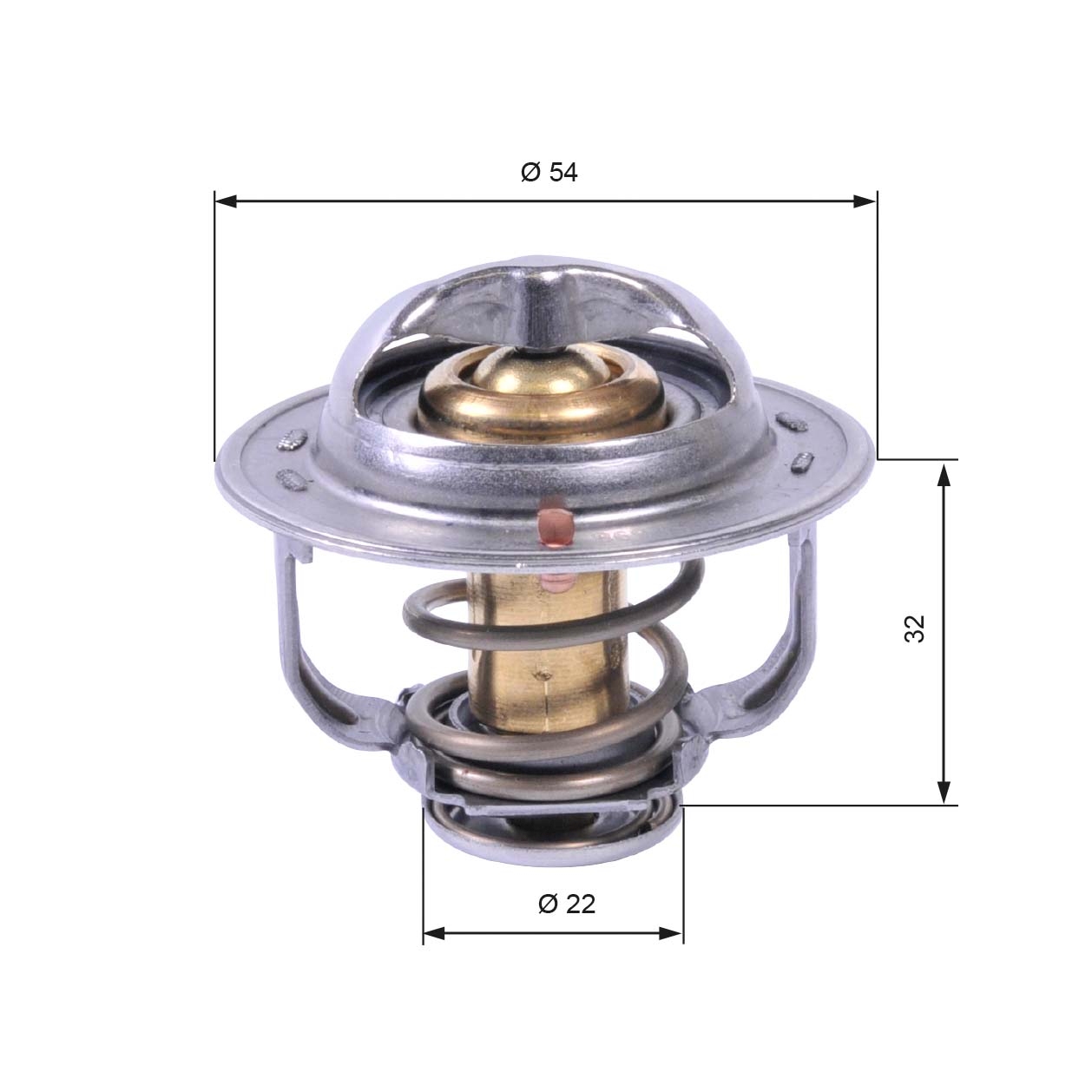Thermostat, coolant - TH42589G1 GATES
