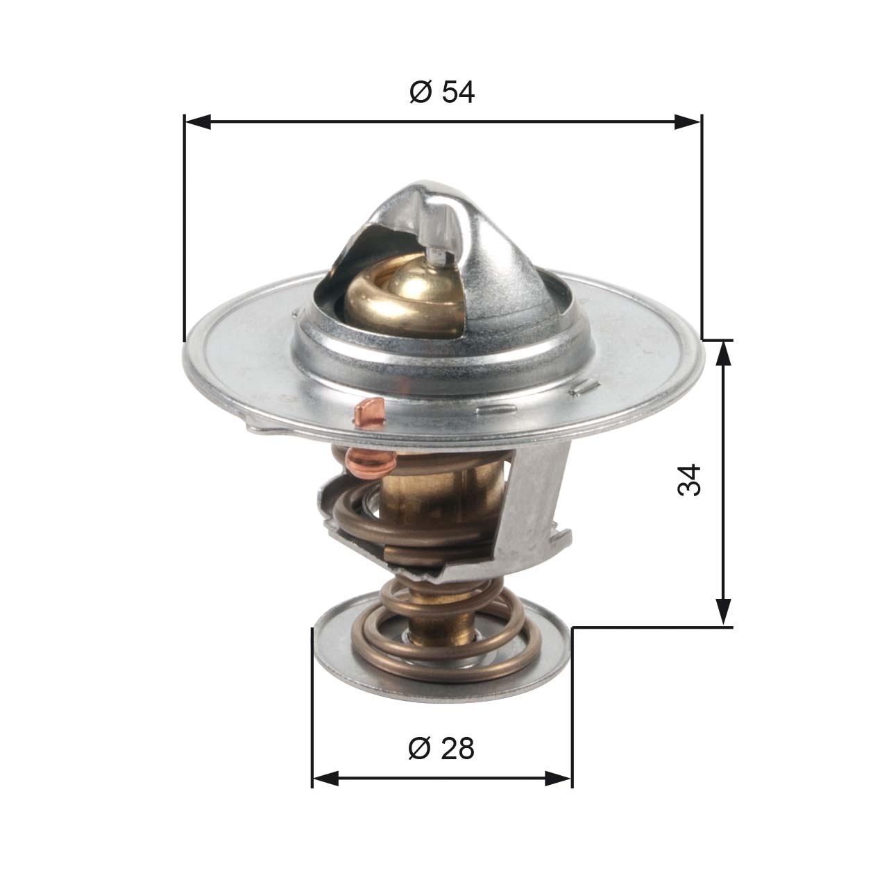 Thermostat, coolant - TH47685G1 GATES