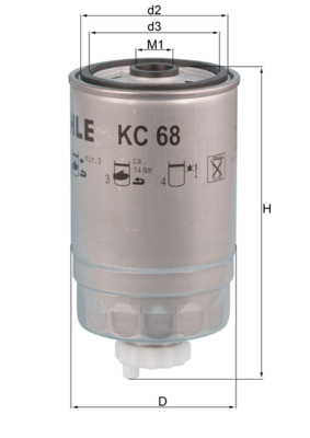 kuro filtras - KC 68 KNECHT
