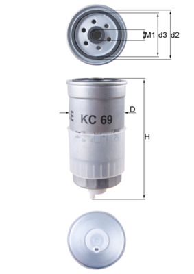Filtro carburante - KC 69 KNECHT
