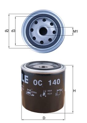 Oil Filter - OC 140 KNECHT