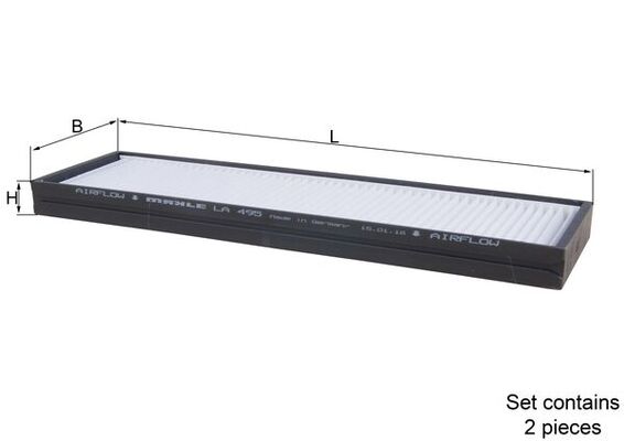 Filtro, Aria abitacolo - LA 495/S KNECHT