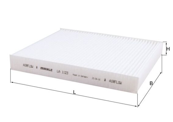 filtras, salono oras - LA 1123 KNECHT