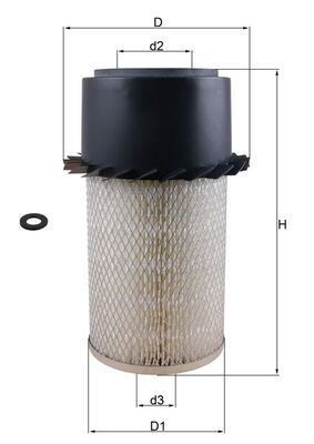 Filtro aria - LX 17 KNECHT