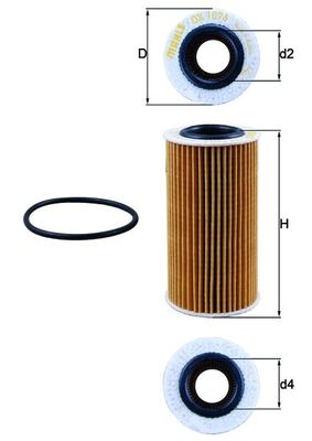 Oil Filter - OX 1076D KNECHT