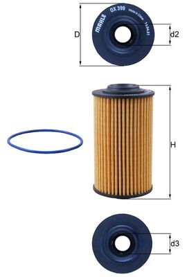 Oil Filter - OX 399D KNECHT