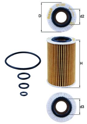 Oil Filter - OX 260D KNECHT
