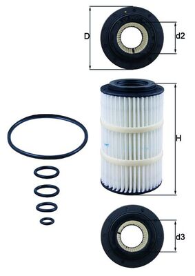 Oil Filter - OX 345/7D KNECHT