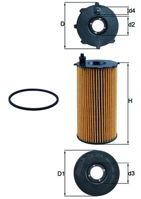 Oil Filter - OX 354D KNECHT