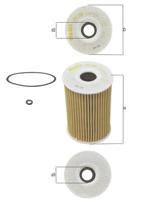 Filtro olio - OX 380D KNECHT