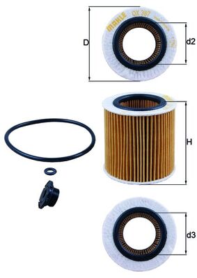 Oil Filter - OX 387D1 KNECHT