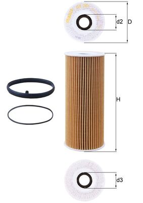 Filtro olio - OX 381D KNECHT