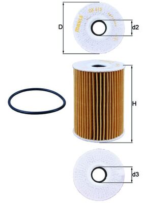 Oil Filter - OX 415D KNECHT