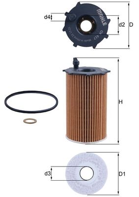 Oil Filter - OX 417D KNECHT