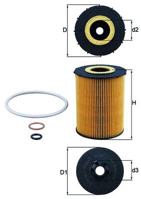 Filtro olio - OX 636D KNECHT