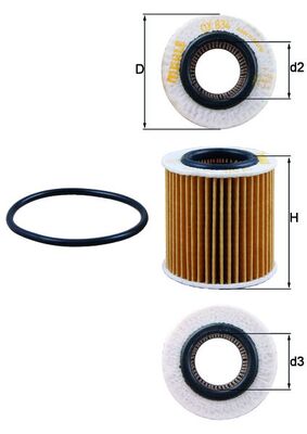 Filtro olio - OX 834D KNECHT