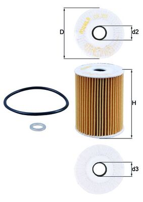 Filtro olio - OX 355D KNECHT