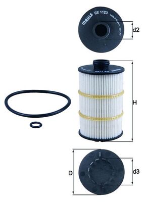 Oil Filter - OX 1123D KNECHT
