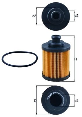 Oil Filter - OX 418D KNECHT