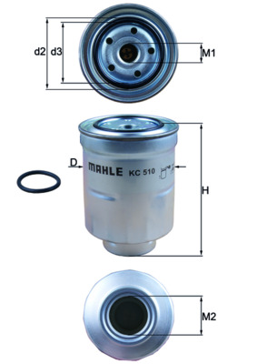 Filtro carburante - KC 510D KNECHT