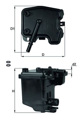 Fuel filter - KL 431D KNECHT