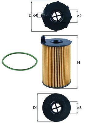 Filtro olio - OX 420D KNECHT