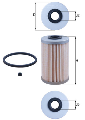 Fuel filter - KX 204D KNECHT