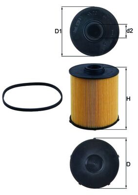 Топливный фильтр - KX 70D KNECHT