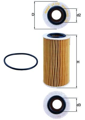 Oil Filter - OX 370D KNECHT