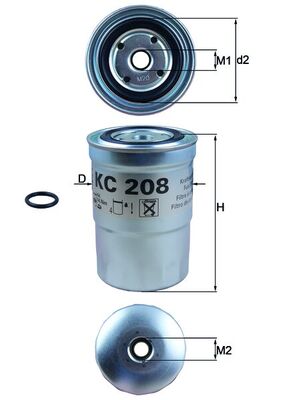 Filtro carburante - KC 208 KNECHT