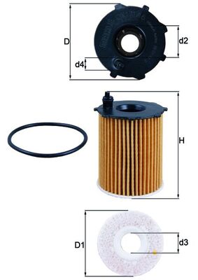 Filtro olio - OX 171/16D KNECHT