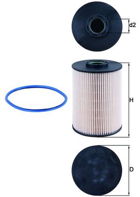 Fuel filter - KX 211D KNECHT