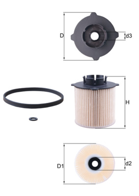 Fuel filter - KX 265D KNECHT