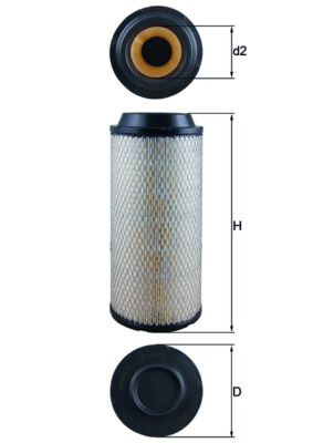 Air Filter - LX 1687 KNECHT