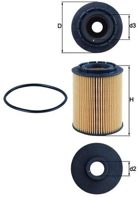 alyvos filtras - OX 160D KNECHT