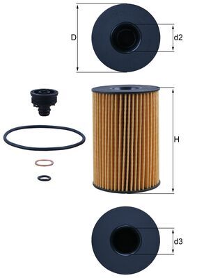 Oil Filter - OX 353/7D KNECHT