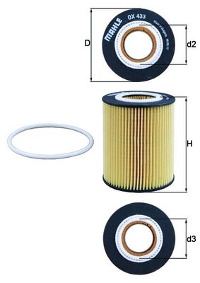 Filtro olio - OX 433D KNECHT