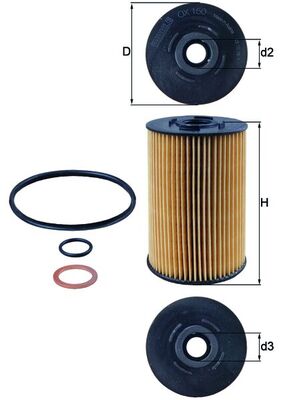 Oil Filter - OX 150D1 KNECHT