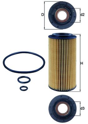 Filtro olio - OX 179D KNECHT