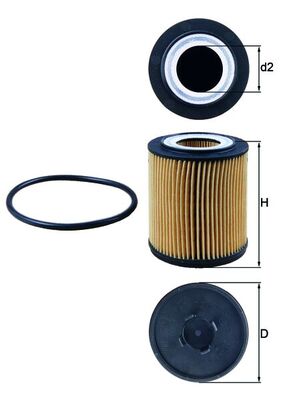 Oil Filter - OX 182D KNECHT