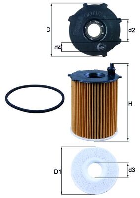 Filtro olio - OX 171/2D KNECHT