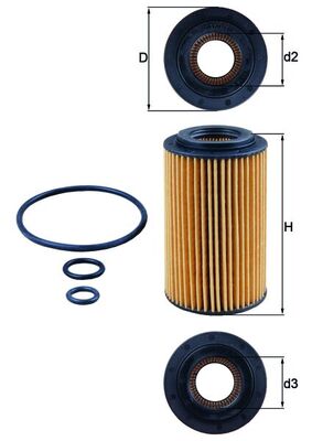Масляный фильтр - OX 153/7D2 KNECHT