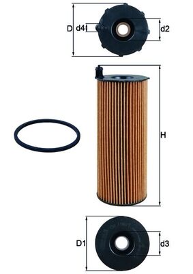 Oil Filter - OX 196/1D KNECHT