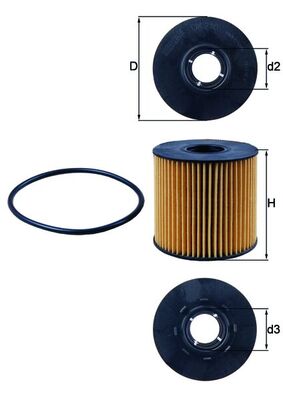 Filtro olio - OX 210D KNECHT