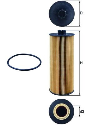 Oil Filter - OX 155D KNECHT