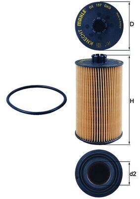 Oil Filter - OX 157D KNECHT